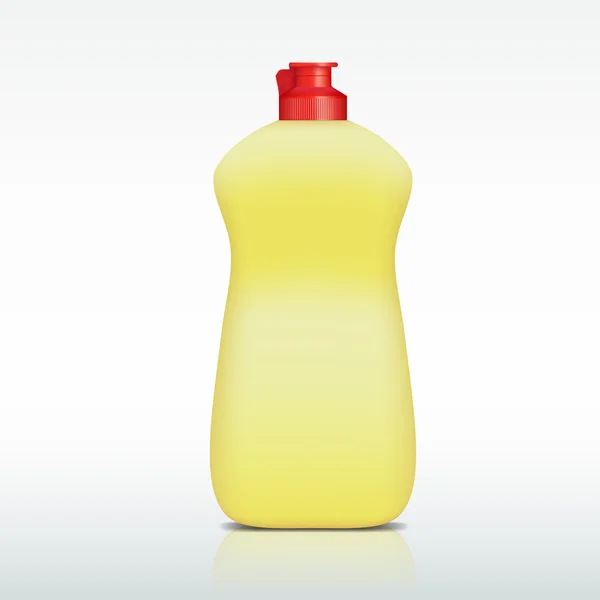 Plastic fles van wasmiddel — Stockvector