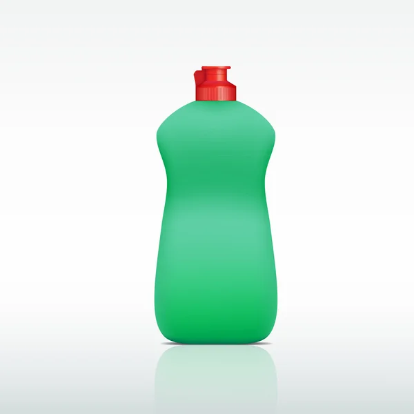 Plastic fles van wasmiddel — Stockvector