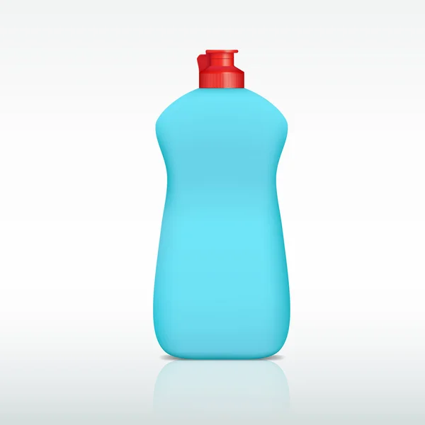 Plastic fles van wasmiddel — Stockvector