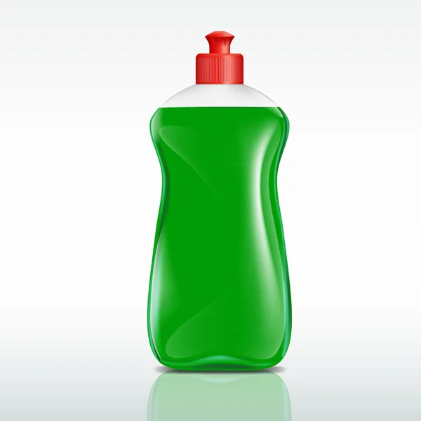 Пластикова пляшка миючого засобу — стоковий вектор
