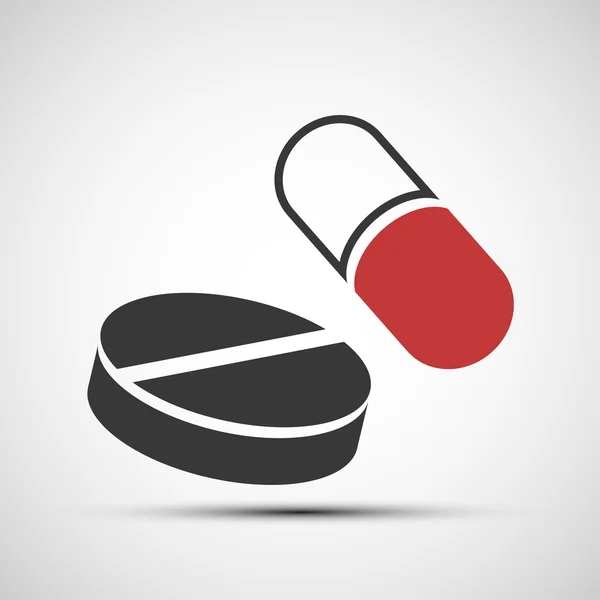 Vektorsymbole medizinischer Pillen — Stockvektor