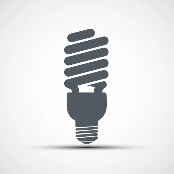 Energiebesparende lamp pictogram vector — Stockvector