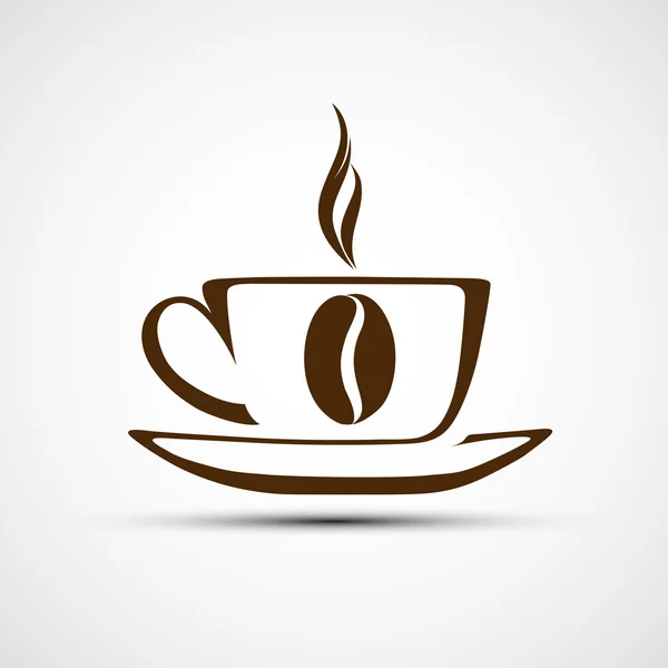 Vektor ikoner till en kopp kaffe — Stock vektor
