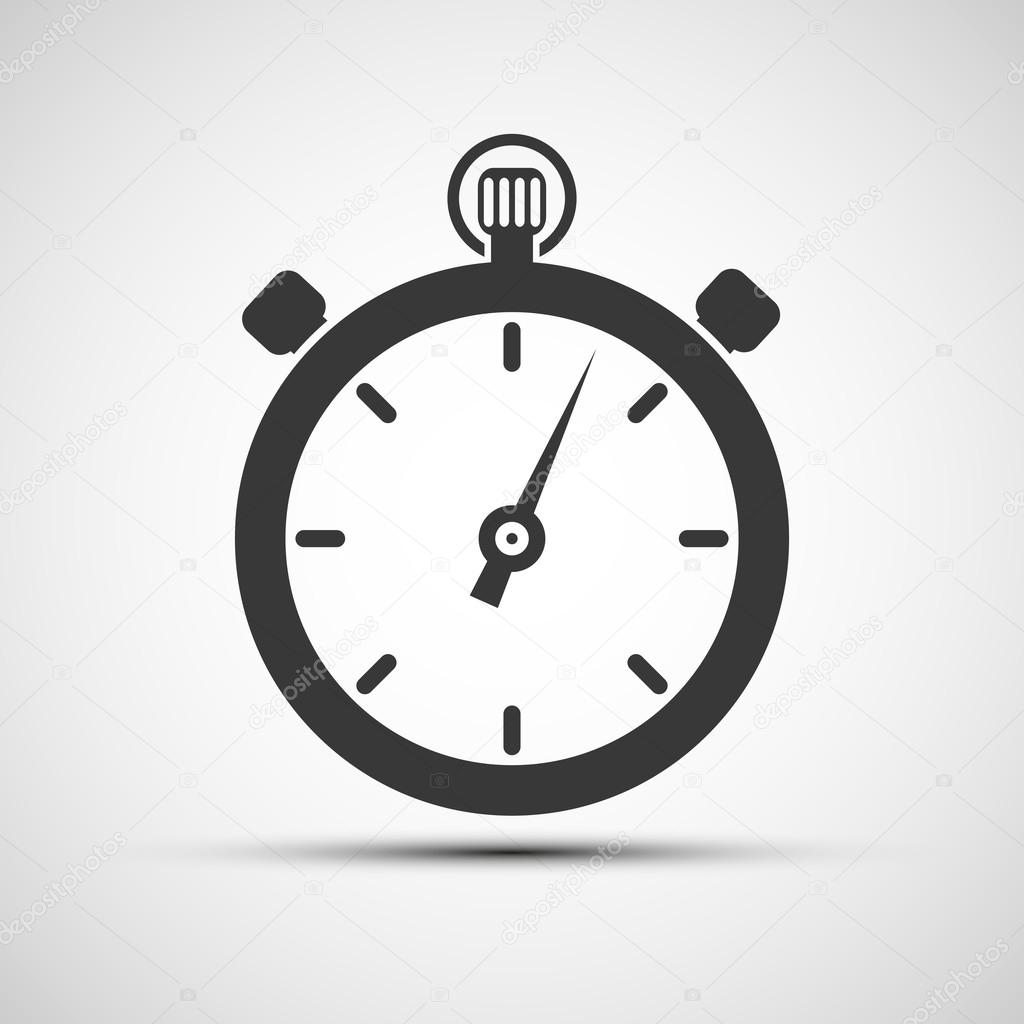 Vector icons of sports stopwatch