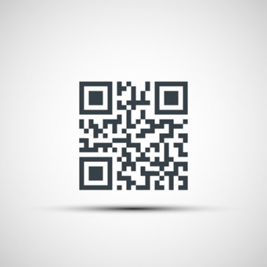 Vektör simgeler qr kodu