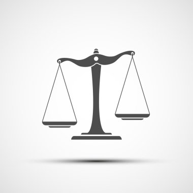 Vektör logo üzerinde izole beyaz arka plan ölçekler