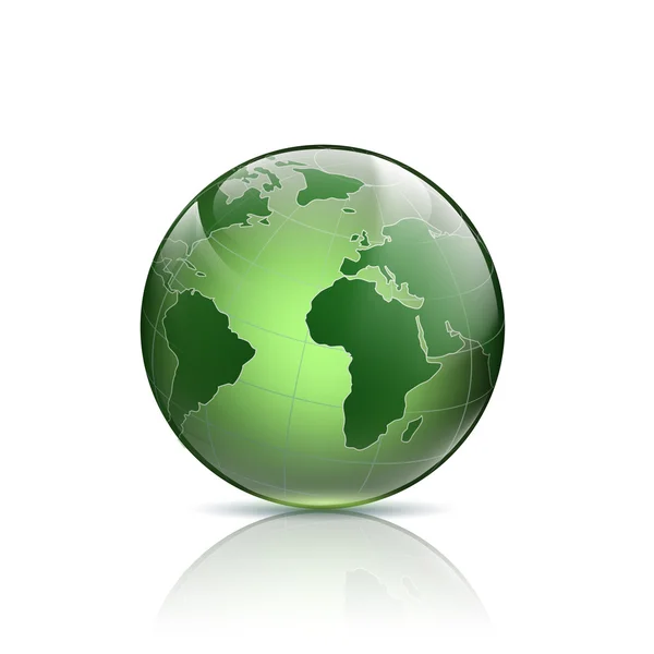 Πράσινο λογότυπο γη. — Διανυσματικό Αρχείο