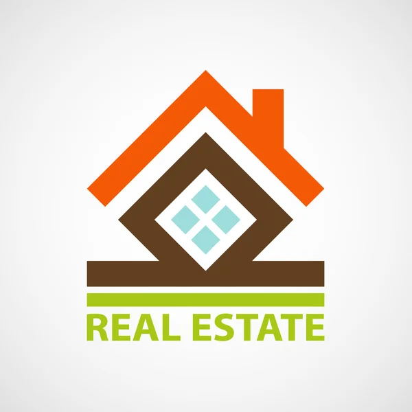 Logo imobiliário . —  Vetores de Stock