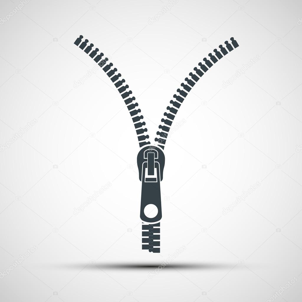 Vector icons zipper