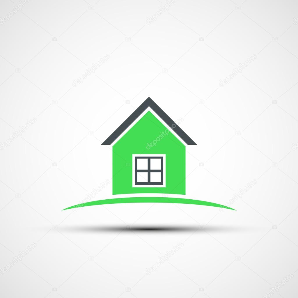 Vector icon of real estate