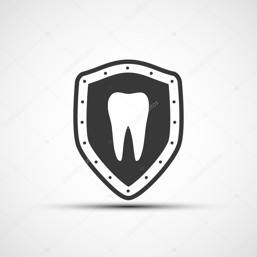 Vector shield with a human tooth