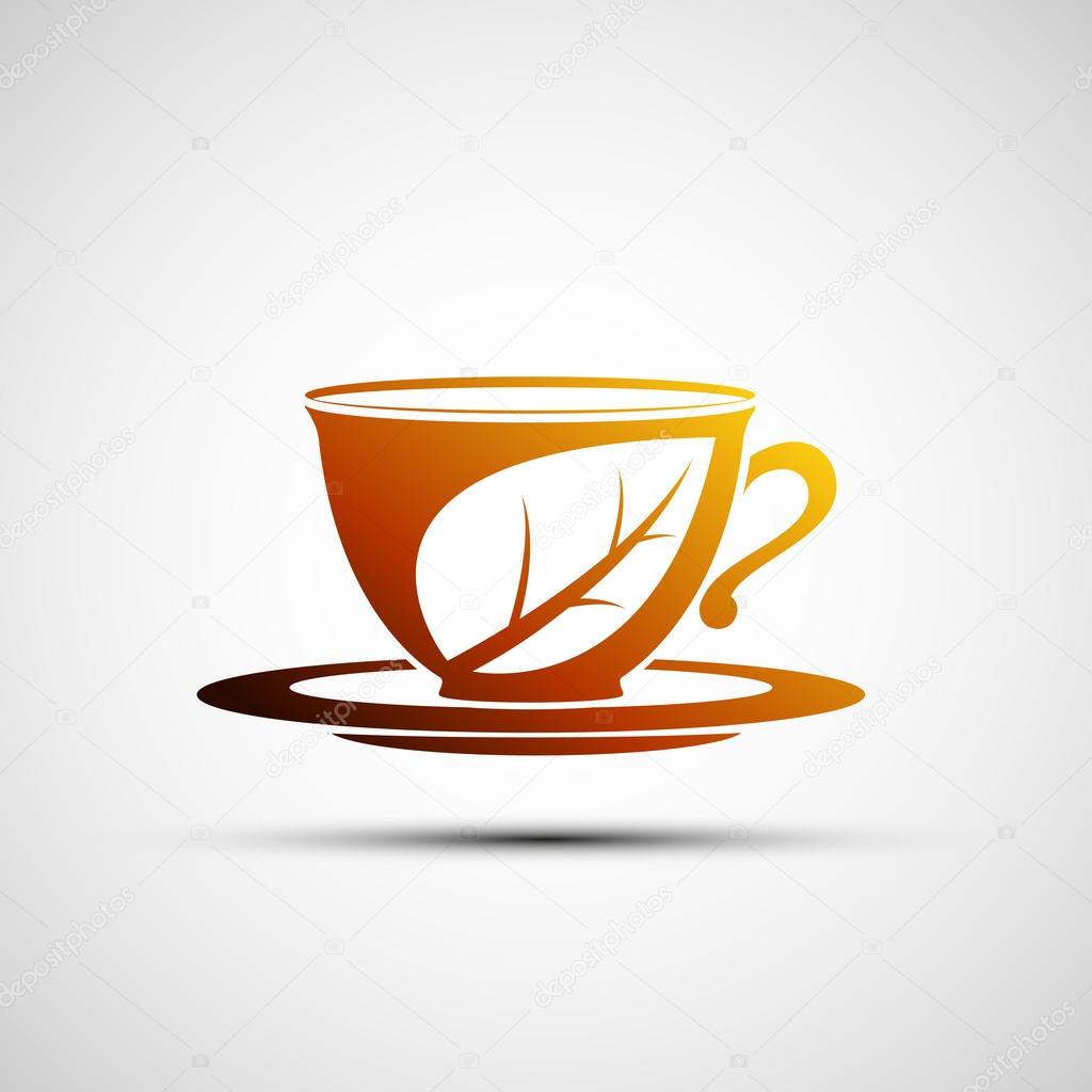 Vector logo cup of tea