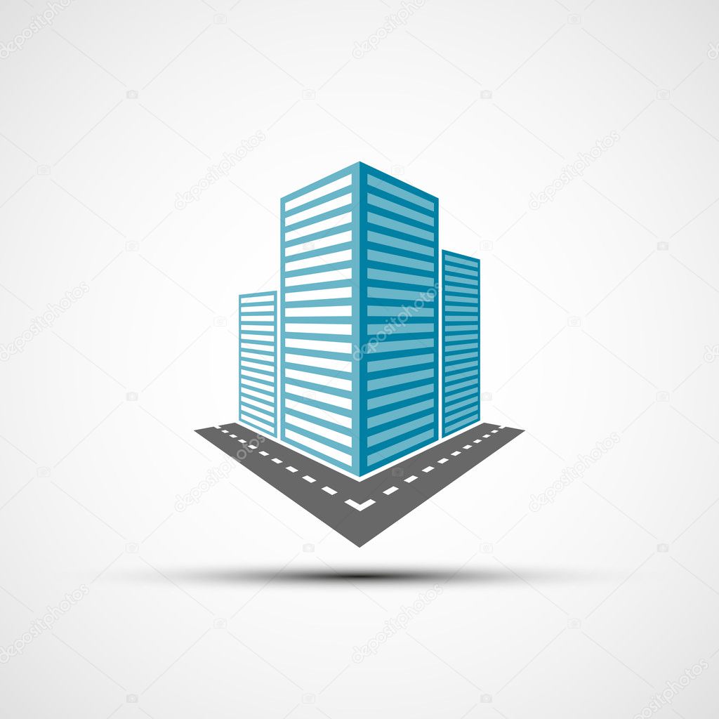 Logo of the real estate. Vector image.
