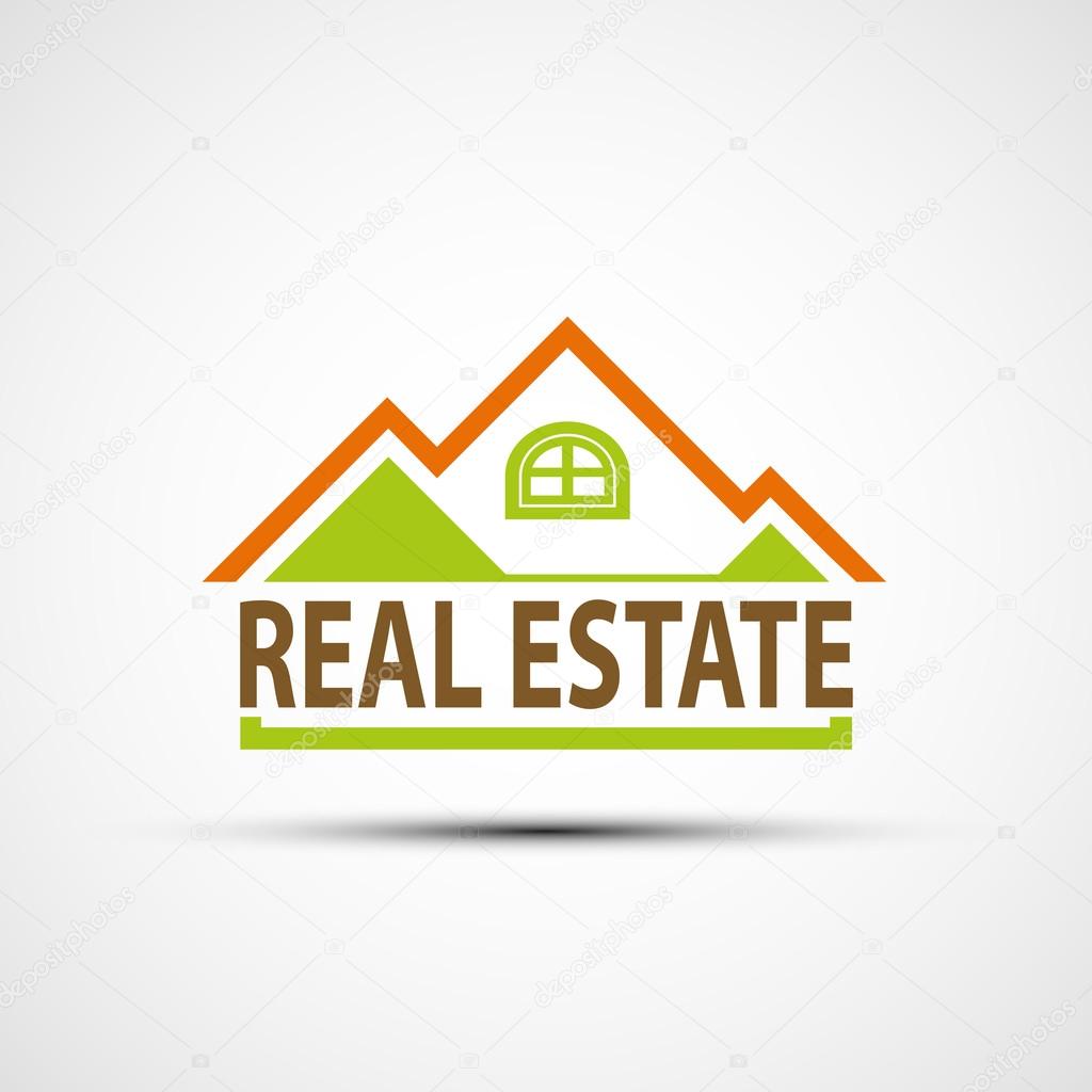 Logo real estate. Vector image.
