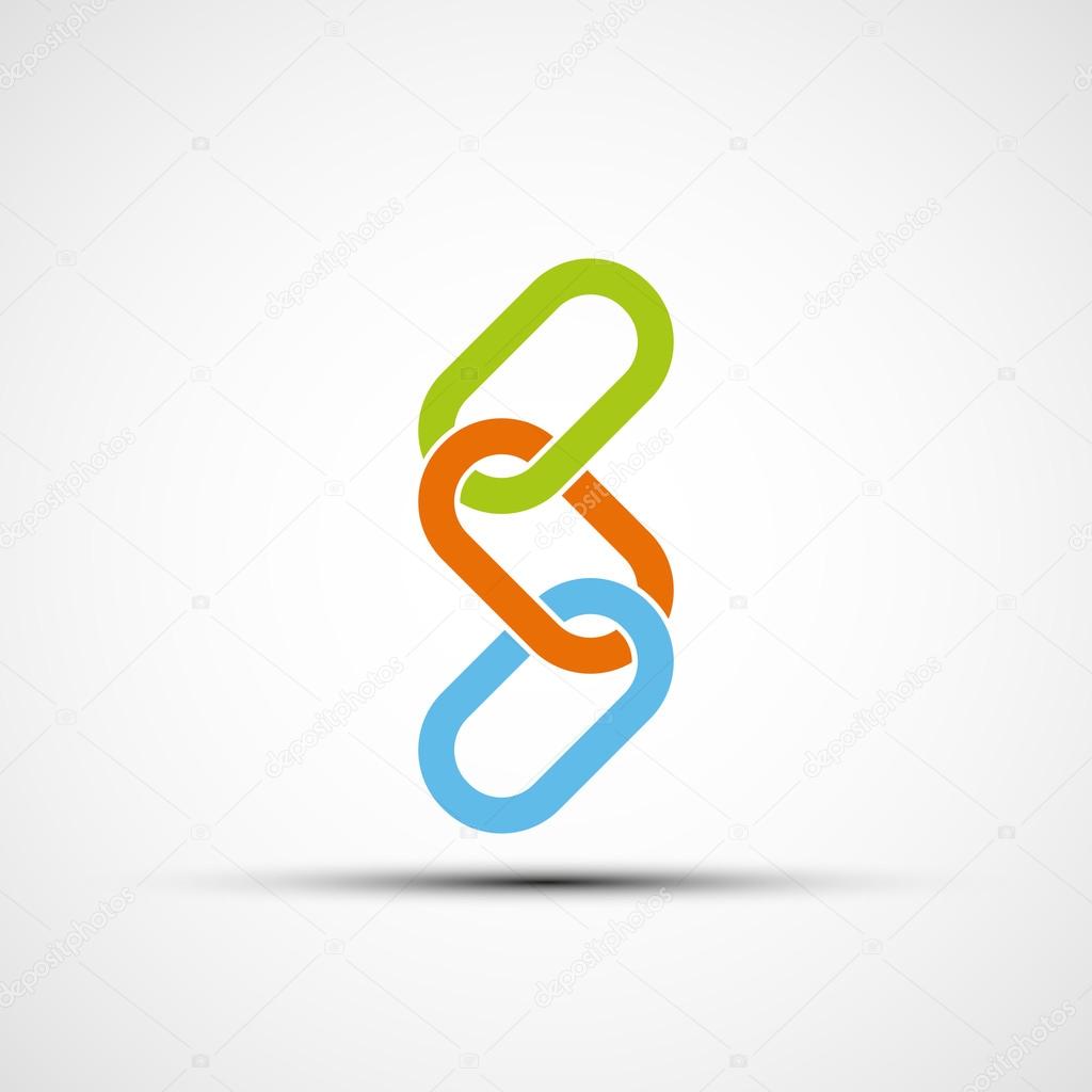 Logo colored chain.