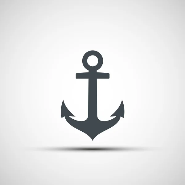 Ship anchor logo. — Stock Vector