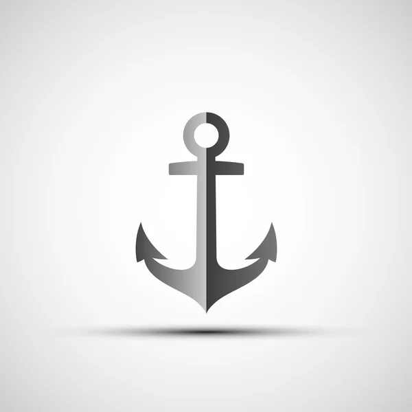 Ship anchor logo. — Stock Vector