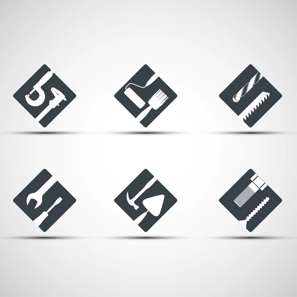Conjunto de herramientas de iconos . — Vector de stock