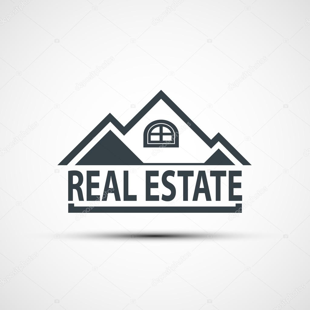 Logo real estate. Vector image.