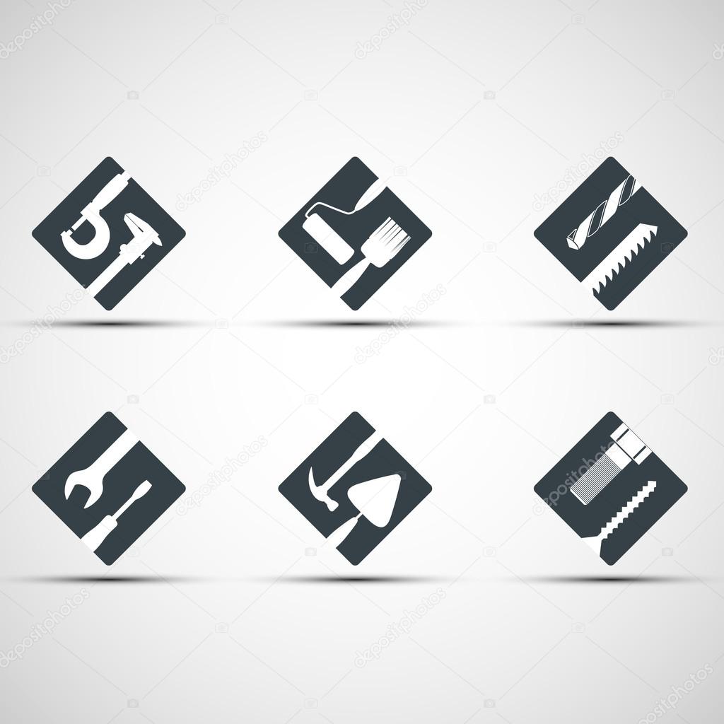 Set of icons tool.