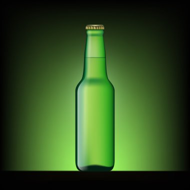 Yeşil bira şişesi
