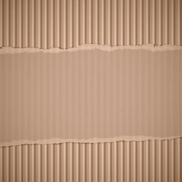 Corrugated cardboard. Stock illustration. — Stock Vector