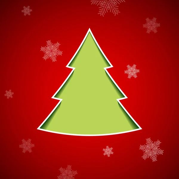 Vánoční strom. Skladem ilustrace. — Stockový vektor