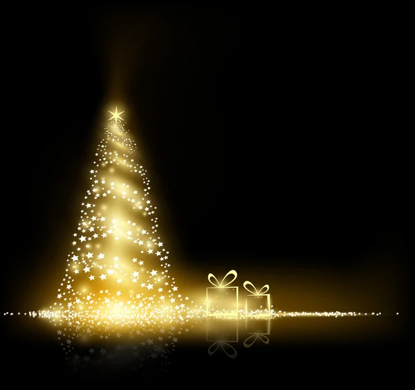 Kerstboom. Stock Illustratie. — Stockvector