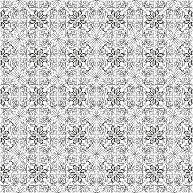 Geometrik çiçek süsleme