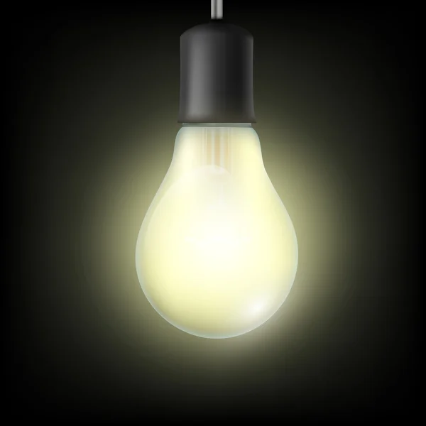 Gloeilamp. Stock Illustratie. — Stockvector