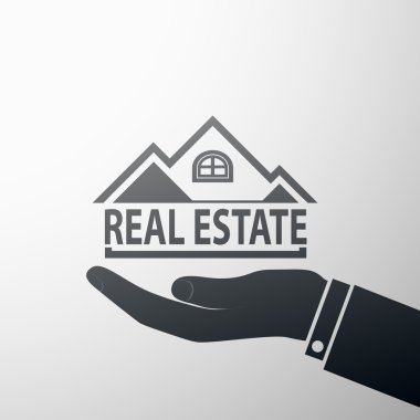 gerçek arazi. Hisse senedi illüstrasyon.