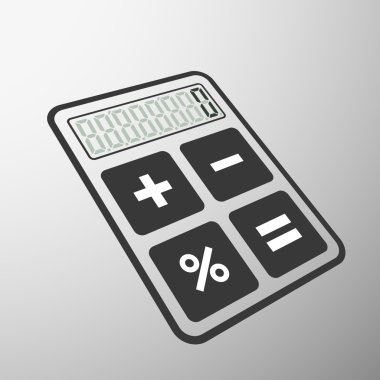 hesap makinesi. Hisse senedi illüstrasyon.