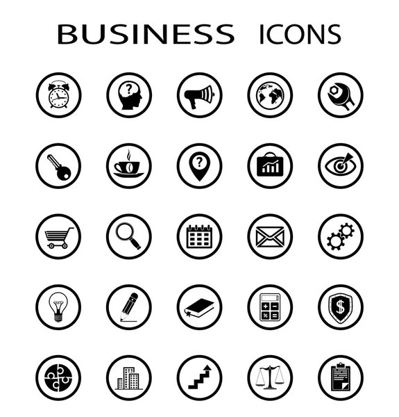 Iconos de negocios. Ilustración general . — Vector de stock