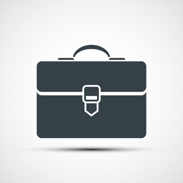 Logo briefcase. Stock illustration.