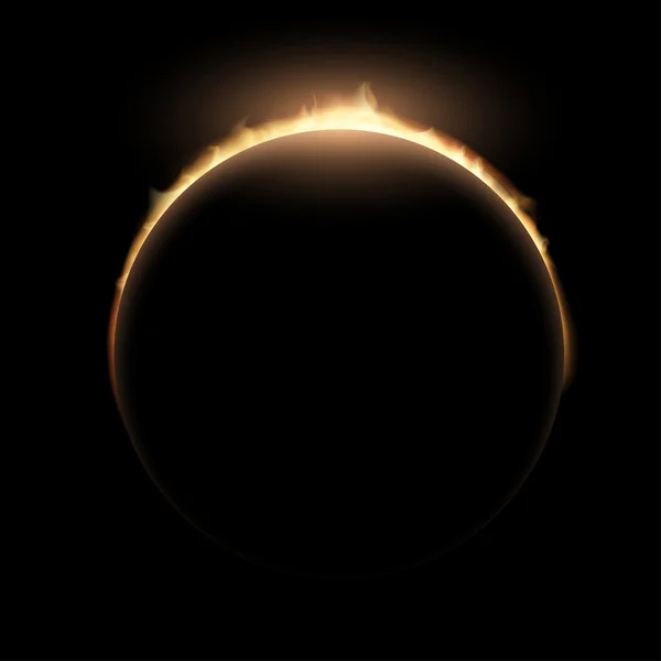 Eclipse. Stock Illustratie. — Stockvector