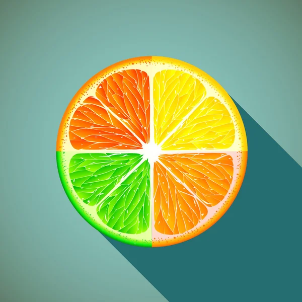 Pictogram citrus. Stock Illustratie. — Stockvector