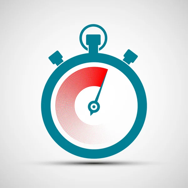 Reloj de paro del logotipo. Ilustración general . — Vector de stock