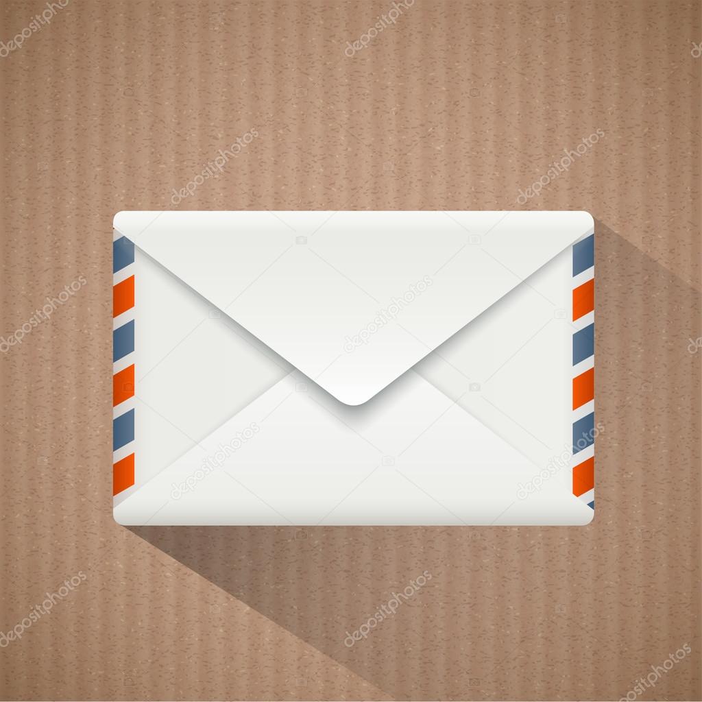 Envelope. Stock illustration.