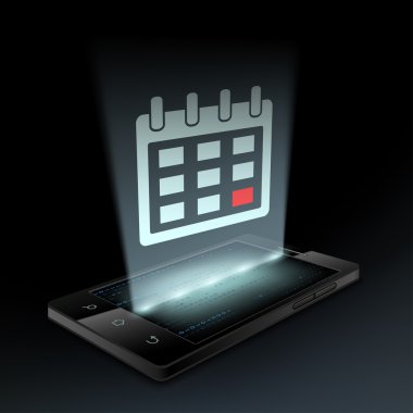 Organizatör simgesi. Hologram.