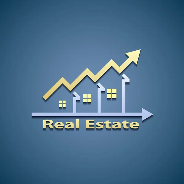 Icon of real estate — Stock Vector