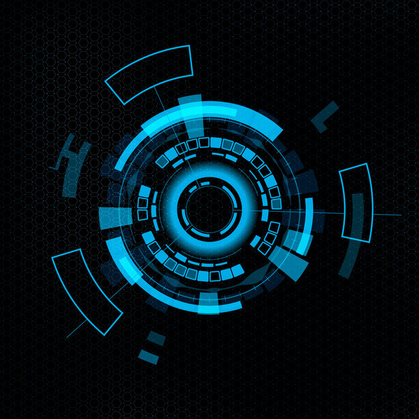 Futuristic user interface HUD.