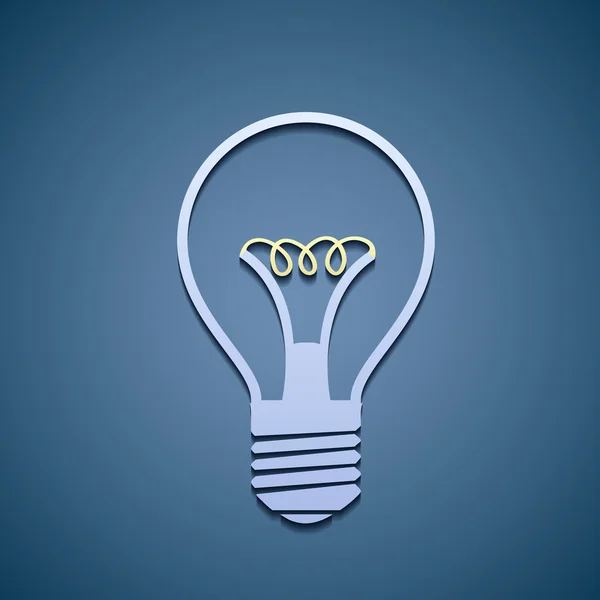Icono lámpara incandescente . — Vector de stock