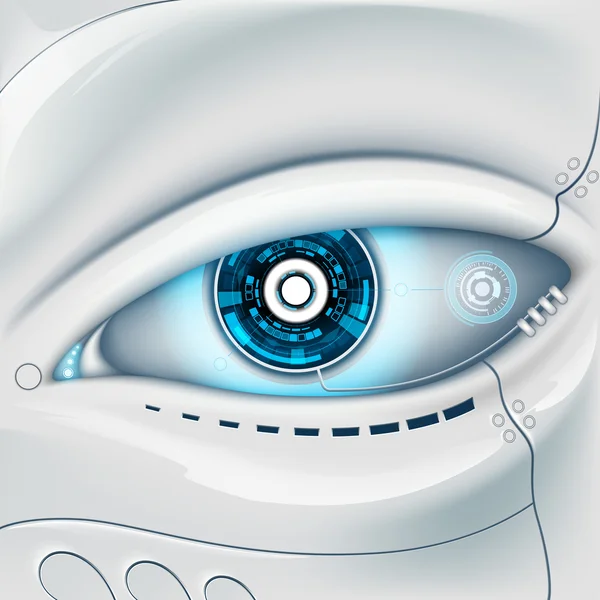 Auge des Roboters. — Stockvektor