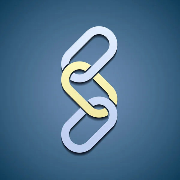 Logo kettingschakels. — Stockvector