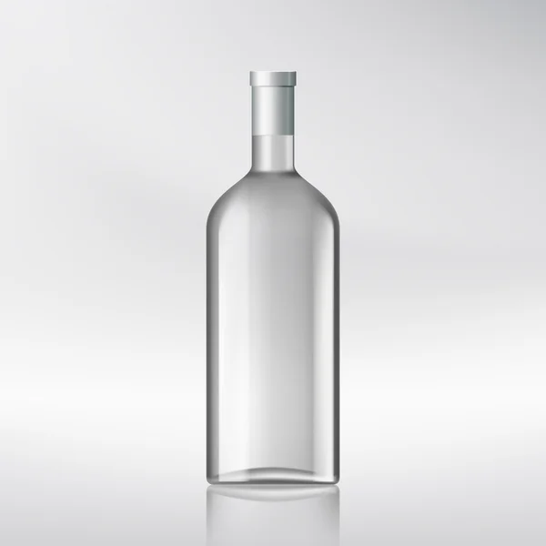 Flasche mit Alkohol. — Stockvektor