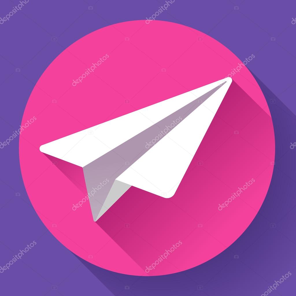Aircraft vector logo icon Flat 2.0 design style.