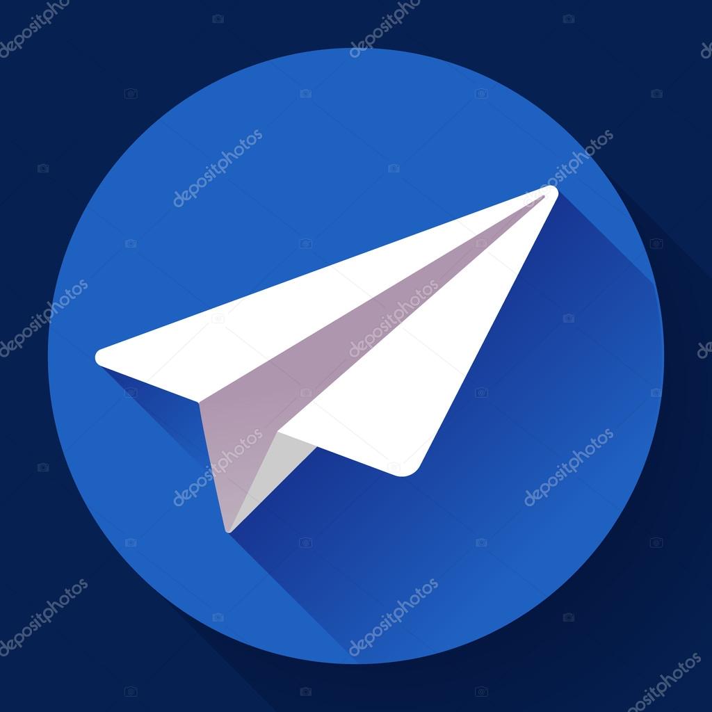 Aircraft vector logo icon Flat 2.0 design style.