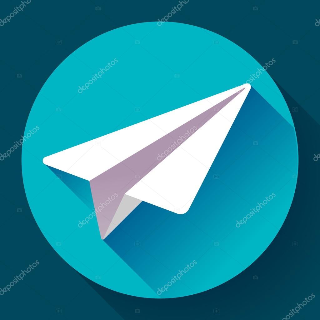 Aircraft vector logo icon Flat 2.0 design style.