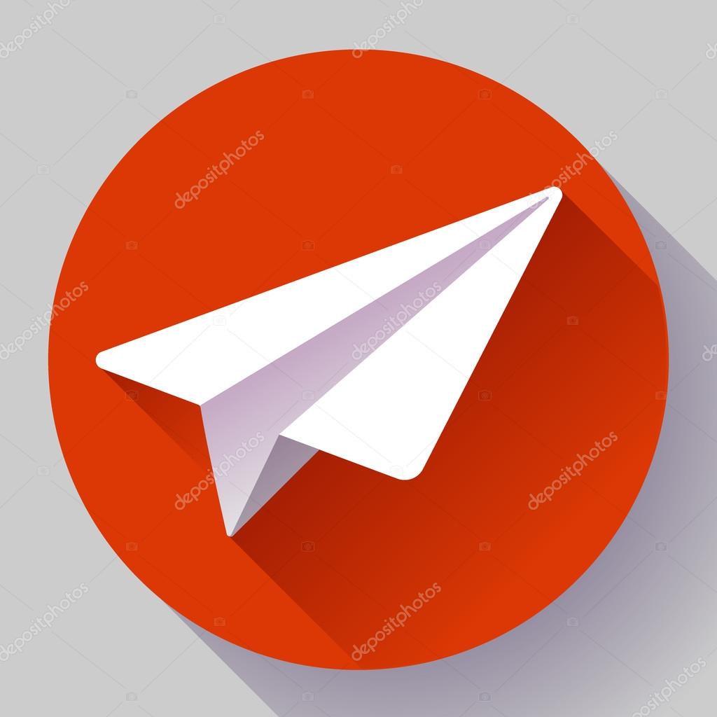 Aircraft vector logo icon Flat 2.0 design style.