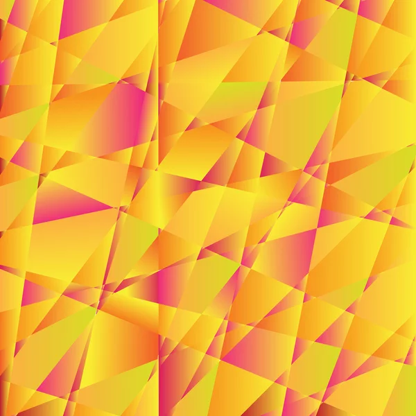 Mosaik abstrakt orange bakgrund bestående av trianglar. — Stock vektor